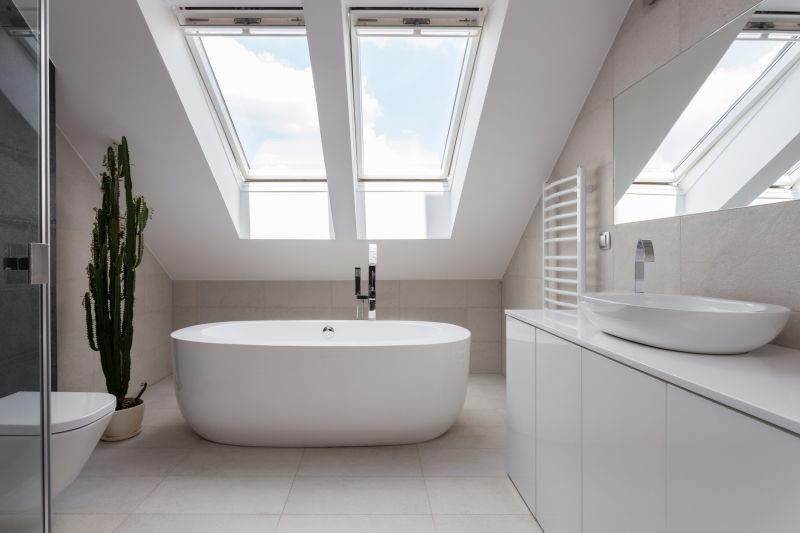 Modern Bathroom with Skylight